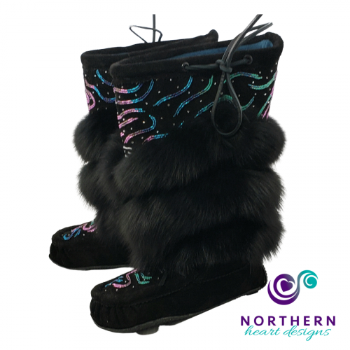 Tiered Fur Mukluks