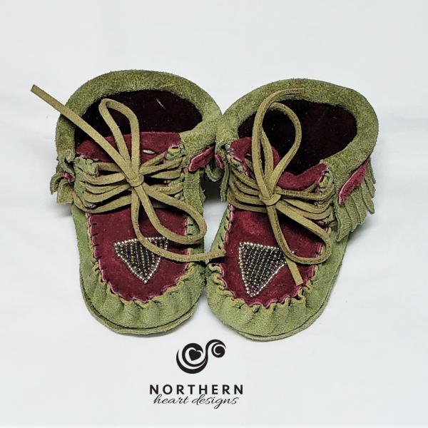 Trampers, kids moccasins, baby moccasins, soft sole toddler shoes