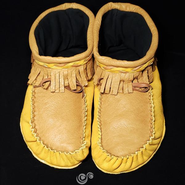 leather moccasins DIY pattern and tutorial