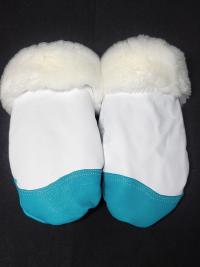 Deerskin Color Block mitts